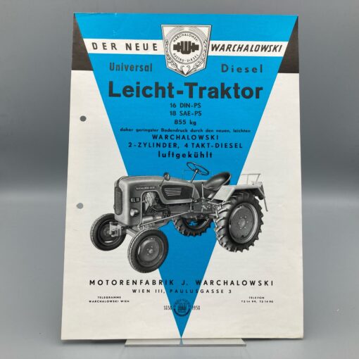 WARCHALOWSKI Prospekt Universal-Leicht-Traktor WT14