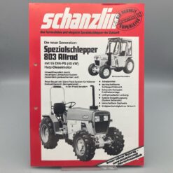 SCHANZLIN Prospekt Spezialschlepper 803 Allrad