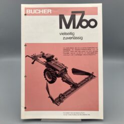 BUCHER Prospekt Motormäher M700