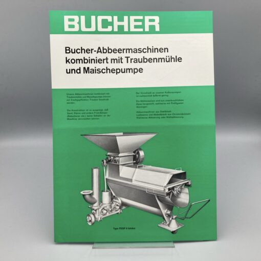 BUCHER Prospekt Abbeermaschinen
