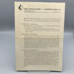 WINKELSTRÄTER Bedienungsanleitung Kurznass- und Trockenbeizer "POPPELSDORF"