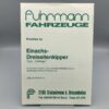 FUHRMANN Preisliste Einachs-Dreiseitenkipper 1979