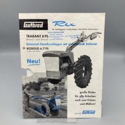 GUTBROD Prospekt Einachs-Schlepper Rex-Trabant/Rex-Kobold