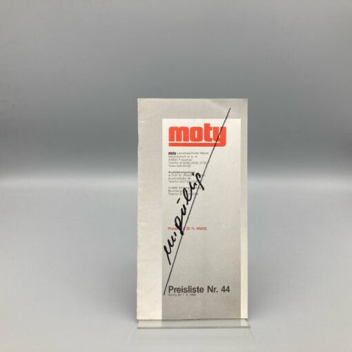 MOTY Preisliste Nr. 44, 1984