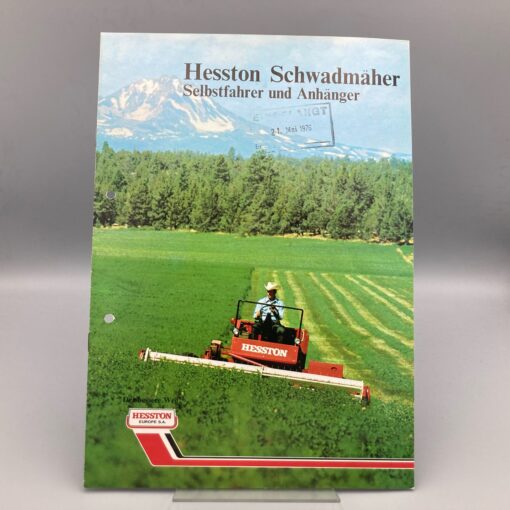 HESSTON Prospekt selbstfahrender Schwadmäher
