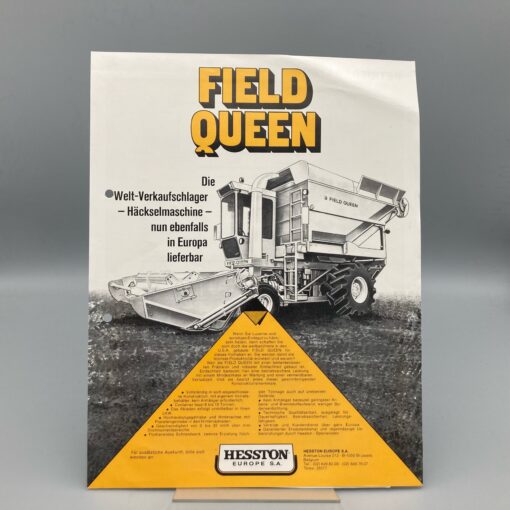 HESSTON Prospekt Häckselmaschine "Field Queen"