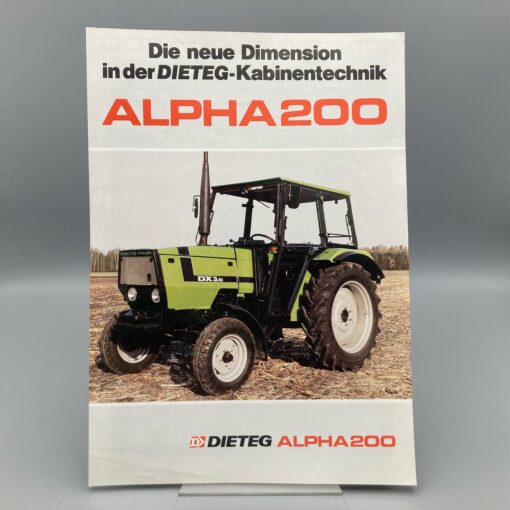 DIETEG Prospekt Kabine Alpha200