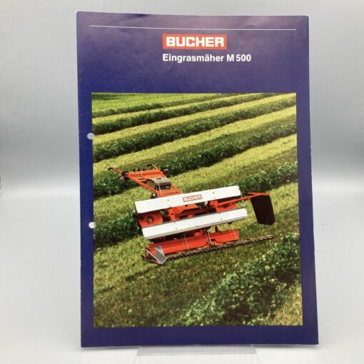 BUCHER Prospekt Eingrasmäher M500