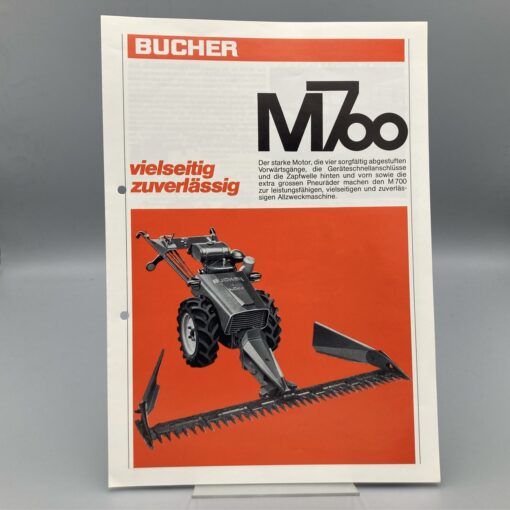 BUCHER Prospekt Motormäher M700