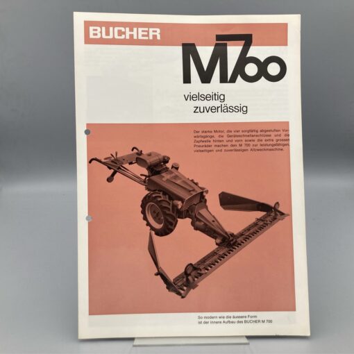 BUCHER Prospekt Motormäher M700