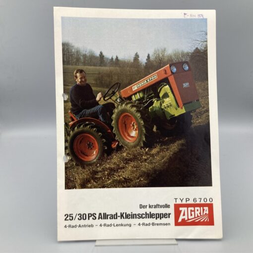 AGRIA Prospekt Allrad-Kleinschlepper 6700