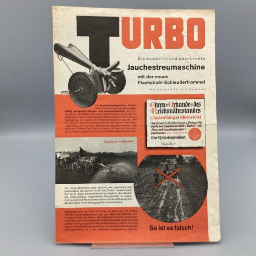 TURBO Prospekt Jauchestreumaschine