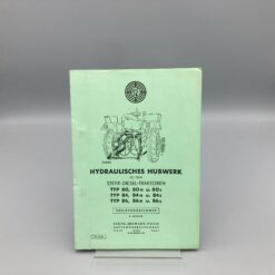 STEYR Teileverzeichnis für Hydraulisches Hubwerk zu den Traktoren 80-86s