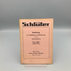 SCHLÜTER Bedienungsanleitung Dieselmotoren Typ SDL