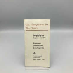 LINDNER Preisliste Juni 1977