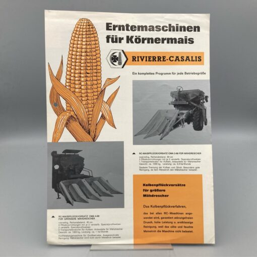 RIVIERRE-CASALIS Prospekt Erntemaschinen für Körnermais