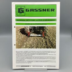 GASSNER Prospekt Untergrund- und Spurlockerungsgerät