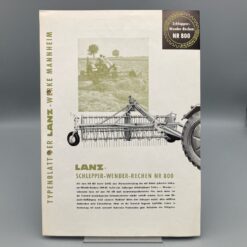 LANZ Prospekt Schlepper-Wende-Rechen NR 800