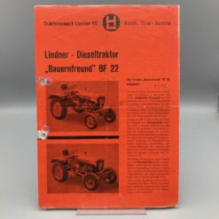 LINDNER Prospekt Traktor Bauernfreund BF22