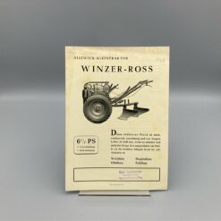 WINZER-ROSS Prospekt Allzweck-Kleintraktor Einachser