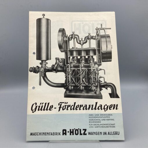 HÖLZ Prospekt Gülle-Förderanlagen