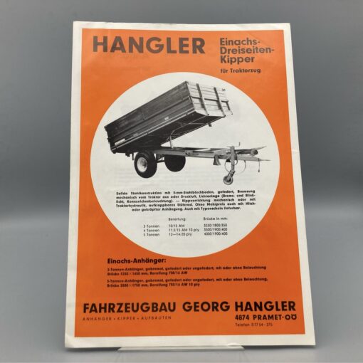 HANGLER Prospekt Einachs-Dreiseiten-Kipper