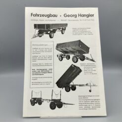HANGLER Prospekt Anhänger, Kipper u. Aufbauten