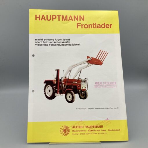 A. HAUPTMANN Prospekt Frontlader