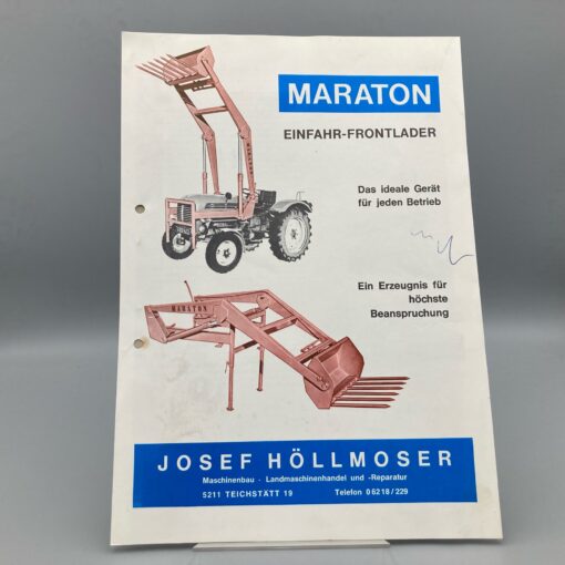 HÖLLMOSER Prospekt Maraton Einfahr-Frontlader