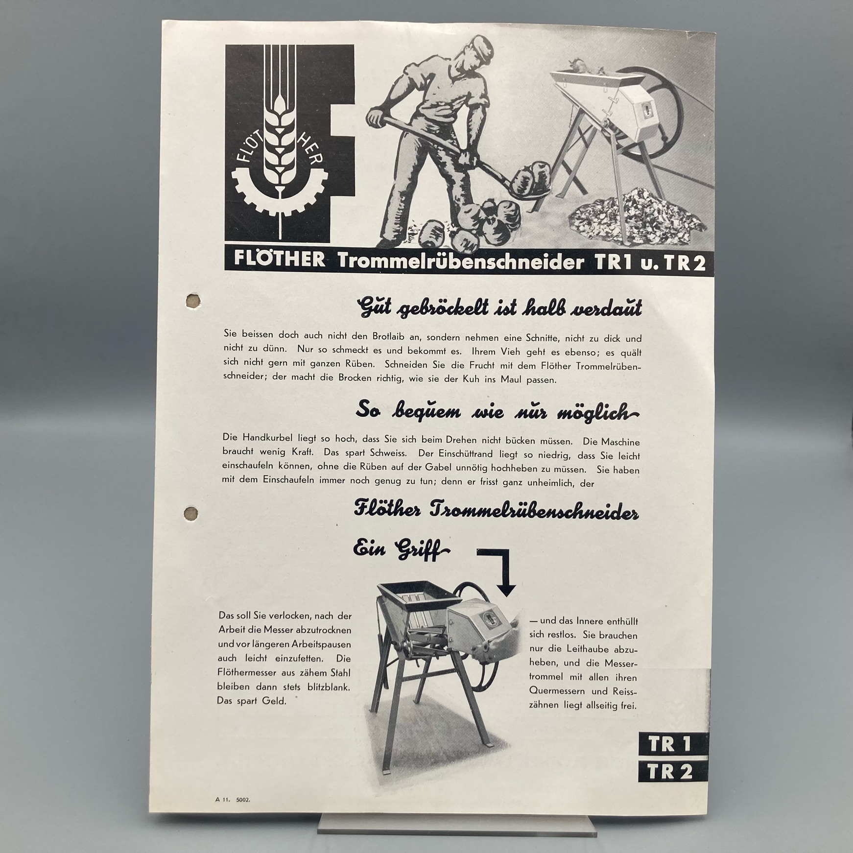 FLÖTHER Prospekt Motor-Breitdreschmaschinen