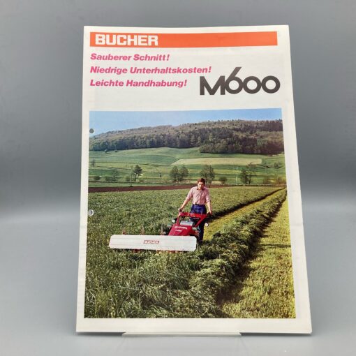 BUCHER Prospekt Motormäher M600