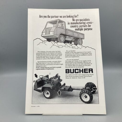 BUCHER Prospekt Firmen-Info