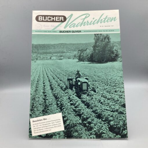 BUCHER Firmenzeitung Bucher Nachrichten Nr. 34 Nov. '57