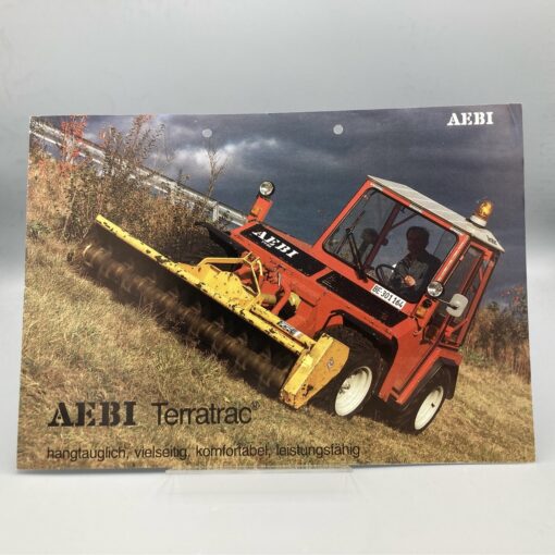 AEBI Prospekt Geräteträger "Terratrac"