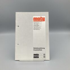 MOTY Betriebsanleitung u. Ersatzteilliste für Mäher mini II, pony II