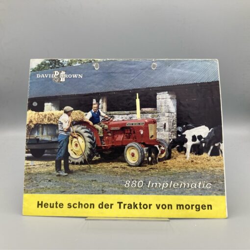 DAVID BROWN Prospekt Traktor 880 Implematic