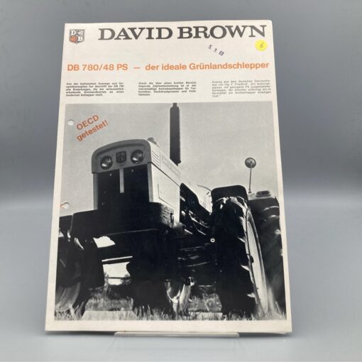DAVID BROWN Prospekt Grünlandschlepper DB 780/48PS