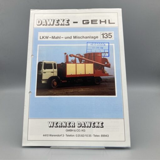 DAWEKE-GEHL Prospekt LKW-Mahl- und Mischanlage
