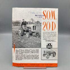 SOMECA Prospekt Traktor SOM. 20D (FRANZÖSISCH)