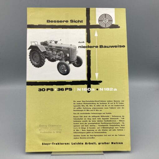 STEYR Prospekt Traktor N180a, N182a