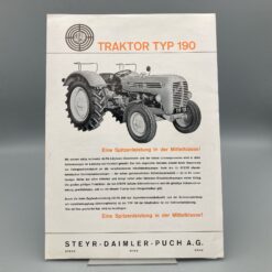 STEYR Prospekt Traktor Typ 190