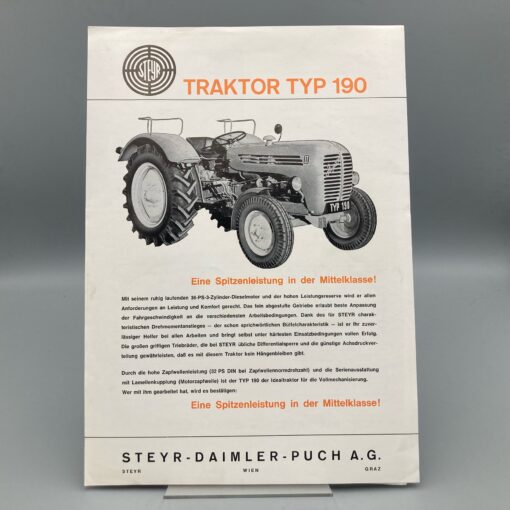 STEYR Prospekt Traktor Typ 190