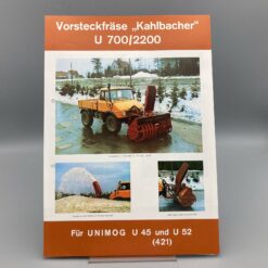 KAHLBACHERER Prospekt Vorsteckfräse für UNIMOG