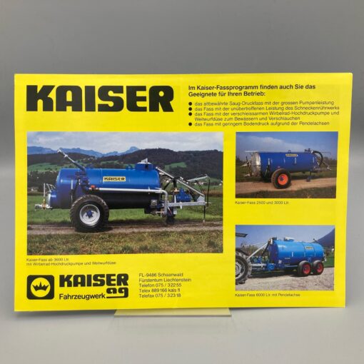 KAISER Prospekt Fässer