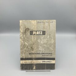 PLATZ Bedienungsanleitung Motor-Aggregat und Anbaupumpe DRILLING 1