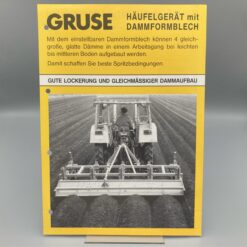 GRUSE Prospekt Häufelgerät mit Dammformblech
