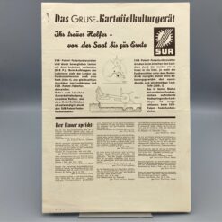 GRUSE Prospekt Kartoffelkulturgerät