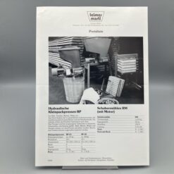 LEIMER MARTI Preisliste Kleinpackpressen u. Schabermühlen