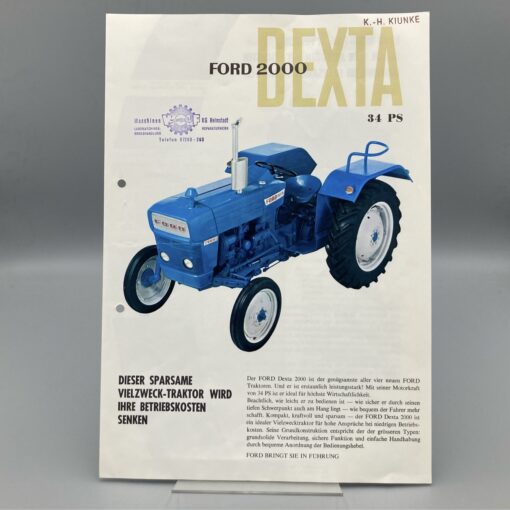 FORD Prospekt Traktor Dexta 2000