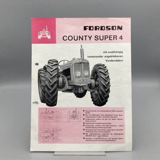 FORDSON Prospekt Traktor County Super 4